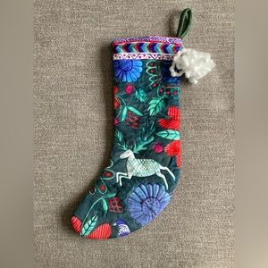 Anthropologie Celtic stocking, Christmas stocking